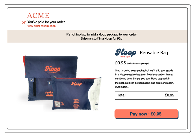 Hoop checkout plugin