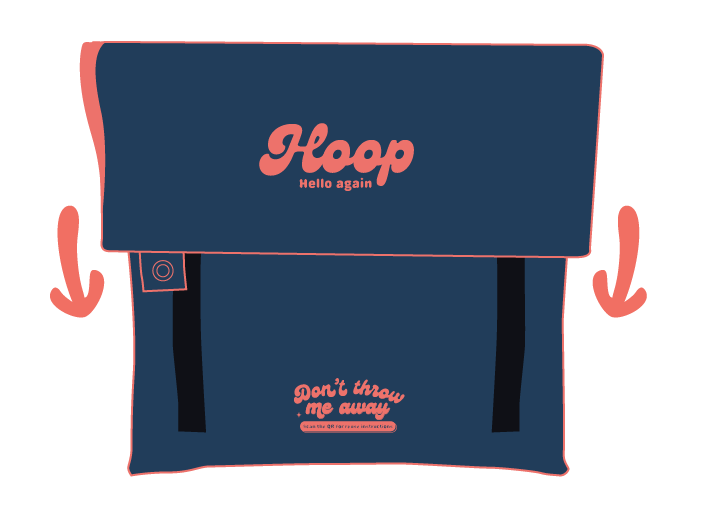 Hoop large reusable bag